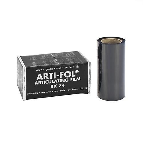 Артикуляционная фольга Bausch Arti-Fol ультратонкая 8мкм Рулон 15 м, двусторонняя 75 мм чёрный BK74