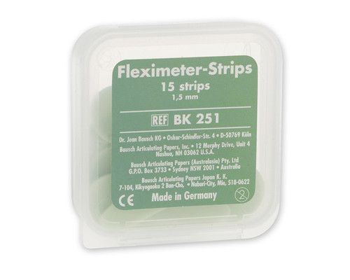 Полоски Bausch Fleximeter-Strips Пластиковый бокс 15 штук 1, 5 мм зелёный BK251