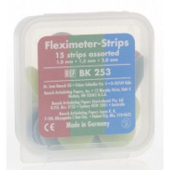 Полоски Bausch Fleximeter-Strips Пластиковый бокс 15 штук ассорти BK253