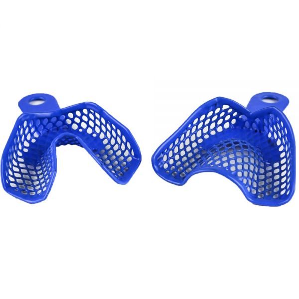 Ложка оттискная металлопластиковая 2 металлопластиковые ложки, для верхней и нижней челюстей, размера L