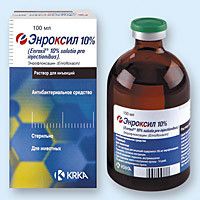 Енроксил 5%. 10% орал (енрофлоксацин) КРКА, Словенія