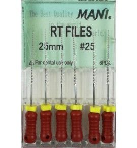 Гнучкі файли з ефективною ріжучою кромкою RT-files (РТ файли) Mani уп./6 шт.
