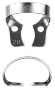 Клампы для моляров (DENTECH CORPORATION, ЯПОНИЯ) №28 полированная сталь