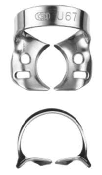 Клампы для моляров (DENTECH CORPORATION, ЯПОНИЯ) №U67 полированная сталь