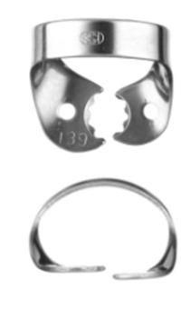 Клампы для моляров (DENTECH CORPORATION, ЯПОНИЯ) №139 полированная сталь