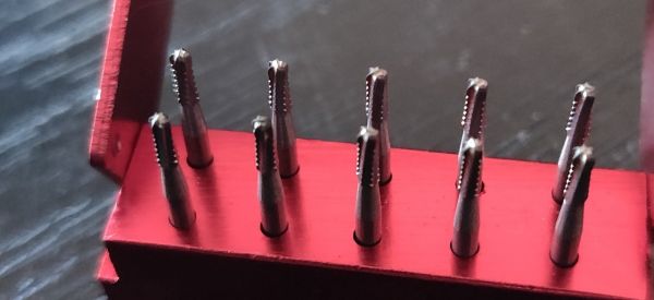 Набор твердосплавных боров для разрезания коронок 10 шт./уп.