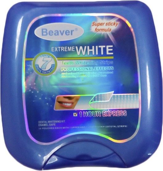 Полоски для отбеливания зубов Beaver Extreme White 1-Hour Express Полоски для отбеливания зубов Beaver Extreme White 1-Hour Express