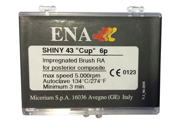 Полировочная кисть Impregnated brush, импрегнированная карбидом кремния, 1 шт., Micerium IMPREGNATED BRUSH POINT FOR POSTERIOR Щёточка для фиссур 6шт