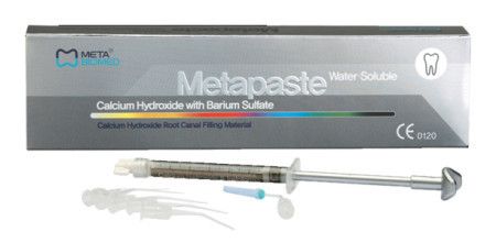 Паста гідроксиду кальцію для тимчасового пломбування каналів METAPASTE, Метапаста, МЕТА Біомед