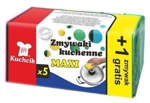 Губки для посуду maxi 5 шт. + 1 екстра KUCHCIK