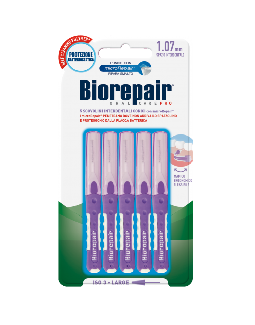 Biorepair Интердентальная щетка с гидроксиапатитом широкого диаметра 1, 07 мм
