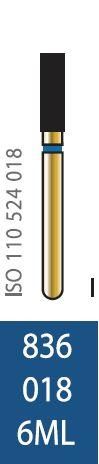 Бор алмазний Diatech синє кільце 105-125 µм (ML) стандартна 836-018-6ML