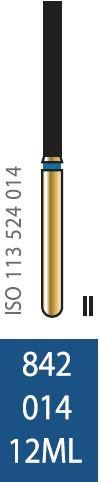 Бор алмазный Diatech синее кольцо 105-125 µм (ML) стандартная 842-014-12ML