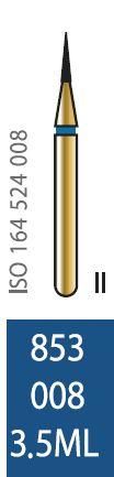 Бор алмазний Diatech синє кільце 105-125 µм (ML) стандартна 853-008-3.5ML