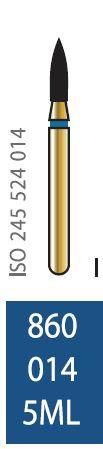 Бор алмазний Diatech синє кільце 105-125 µм (ML) стандартна 860-014-5ML