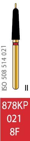 Бор алмазный Diatech красное кольцо 45 µм (F) мелкая зернистость 878KR-021-8F