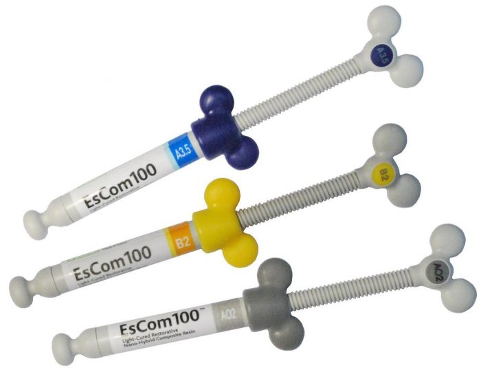 EsCom100 refill светоотверждаемый наногибридный композитный материал шпр./4 гр.