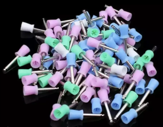 Набір стоматологічних полірувальних гумок для кутового наконечника,10 шт