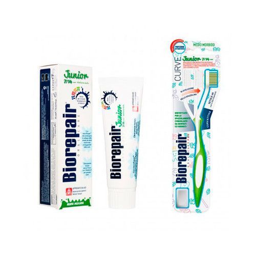 BIOREPAIR Комплекс Зубная паста Джуниор + Зубная Щетка Джуниор 7-14 лет BIOREPAIR Комплекс Зубная паста Джуниор + Зубная Щетка Джуниор 7-14 лет