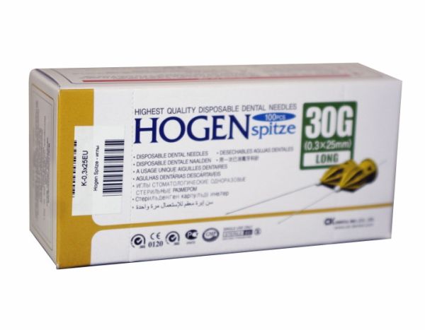 Иглы карпульные HOGEN Корея 100 шт./уп.