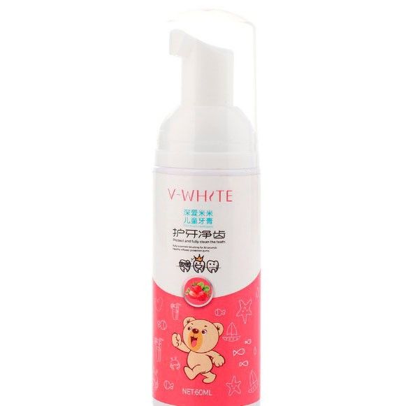 Пінка-мус для чищення зубів V-White Fresh Strawberry для дитячої автоматичної зубної щітки Beaver