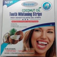 Полоски для отбеливания зубов с кокосовым маслом Beaver Teeth Whitening Coconut Oil Strips Blue