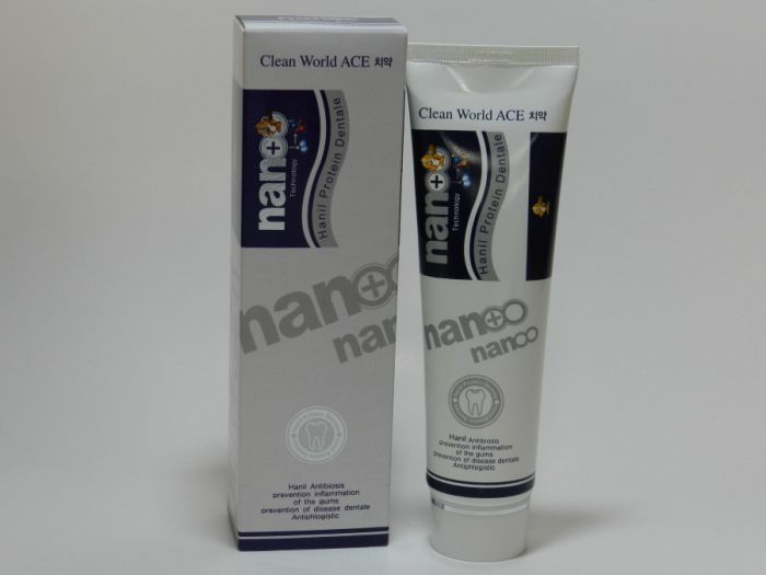 Зубная паста Clean World Ace Nano Silver с протеинами и серебром, 180 г