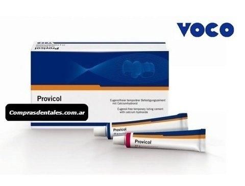 Provicol цемент без евгенолу, для тимчасової фіксації коронок, мостів, тимчасових пломб / Туба 2х25 гр.