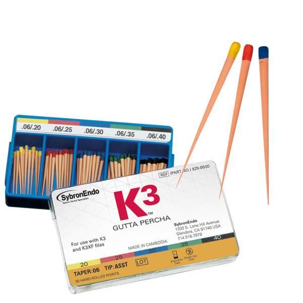 K3 GuttaPercha (К3 гуттаперчеві штифти), SybronEndo, Kerr США
