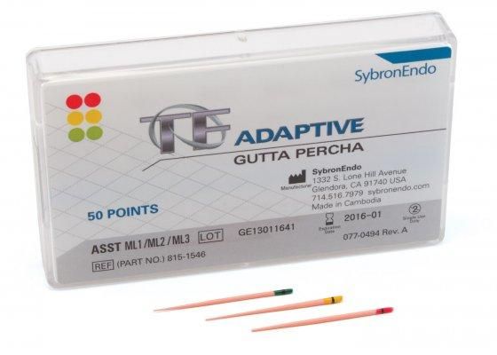 TF Adaptive Guttapercha (ТФ Адаптив) SybronEndo, США 50 шт./уп.