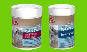 8 в 1 Бреверс Вітаміни з пивними дріжджами для котів та собак (8 in 1 Excel Brewers Yeast) 