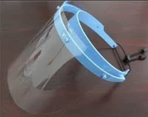 Защитная маска-экран набор (оправа+10 сменных экранов) В виде маски сварщика +10 сменных экранов