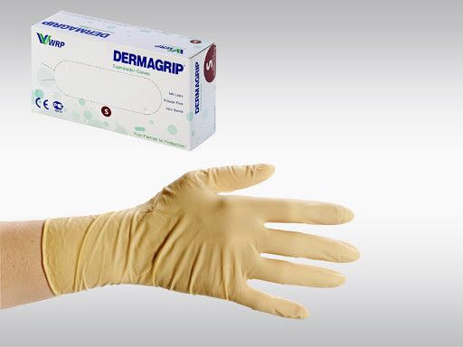 Перчатки латексные Dermagrip, WRP 100шт./уп.,РАЗМЕР XS