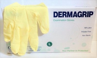 Перчатки латексные Dermagrip, WRP 100шт./уп.,РАЗМЕР L