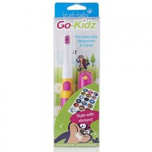 BRUSH-BABY GO KIDZ BOXED электрическая зубная щетка от 3 до 6 лет. Розовая