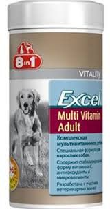 8 in1 (8 в 1) Excel Multi Vitamin Adult. Мультивітаміни для дорослих собак 70 табл.