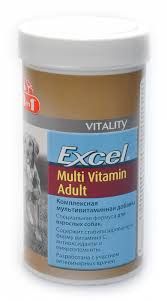 8 in1 (8 в 1) Excel Multi Vitamin Adult. Мультивітаміни для дорослих собак 70 табл.