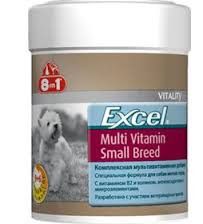 8 in1 (8 в 1) Excel Multi Vitamin Small Breed. Вітаміни для собак дрібних порід 70 табл.
