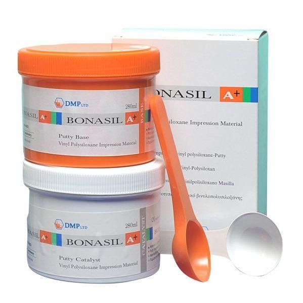 Bonasil A+, відбитковий матеріал Bonasil A-silicone (Бонасил А-силікон) база 400 г + 400 г