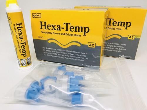 Пластмасса для временных коронок и мостов Hexa-Temp , SPIDENT А2