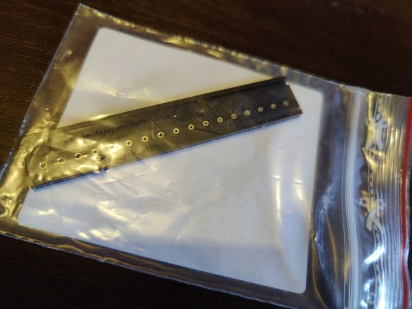 Лінійка калібрувальна ендодонтична dentsply ОРИГІНАЛ