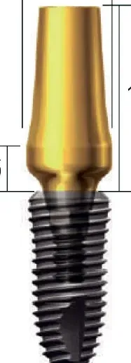 Абатмент SuperLine обточительный, с шестигранником, титан + TiN, диам = 5.5мм, высота десен = 3.0мм, № DAB55307HL