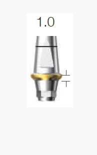 Абатмент винтовой SuperLine двойной, с шестигранником, диам. = 4.5мм, высота десен = 1.0мм, № DAB4510HL