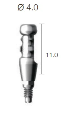 Трансфер SuperLine уровень имплантата, закрытая ложка, с 6-гранником, диам. = 4.0мм, высота = 11мм, № DTF4011HL
