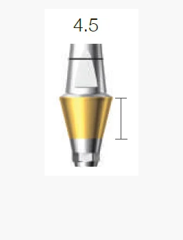 Абатмент двойной SuperLine с шестигранником, диам. = 5.5мм, высота десен = 4.5мм, № DAB5545HL