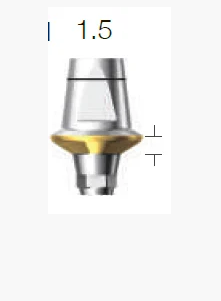 Абатмент двойной SuperLine с шестигранником, диам. = 6.5мм, высота десен = 1.5мм, № DAB6515HL