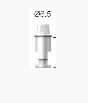 Абатмент подвійний SuperLine аналог, короткий (12.0+4.0мм), діам. = 6.5 мм, № CAN65SL