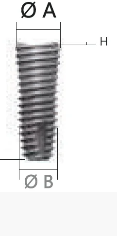 Имплантат SuperLine платформа = 4.0мм, тело = 3.8мм, длина = 8мм, № FX4008SW