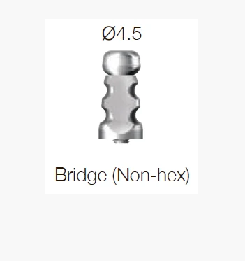 Трансфер SuperLine отпечаточный, винтовой абатмент, уровень имплантата, закрытая ложка, без 6-гранника, диам. = 4.5мм, № STF45BL