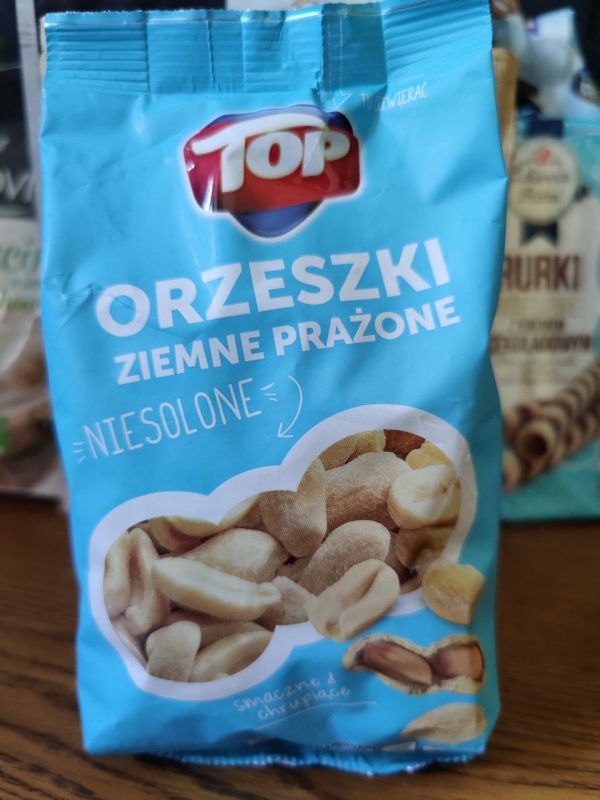 Арахіс TOP ORZESZKI ZIEMNE PRAZONE несолоний, 400 г